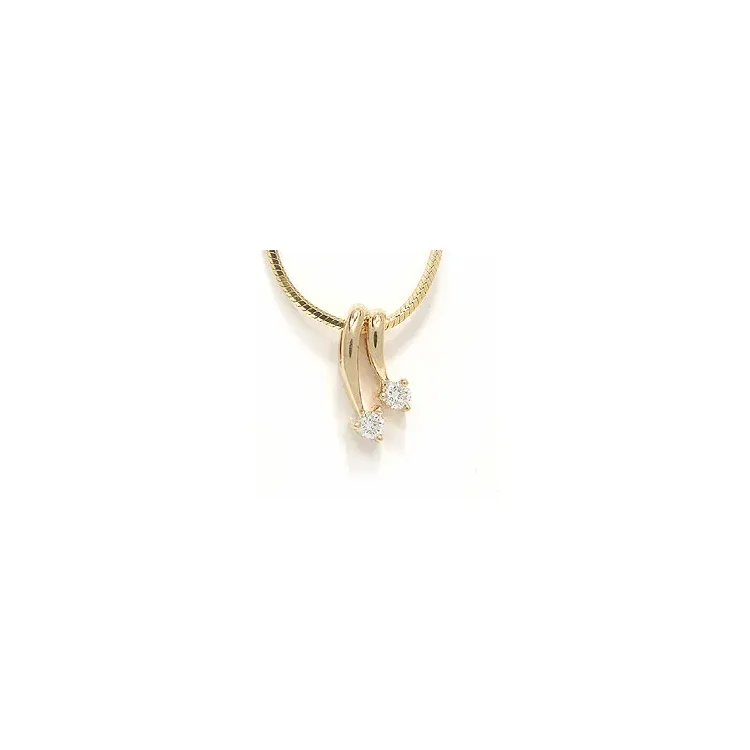 hängen i 14  carat guld 0,15 ct