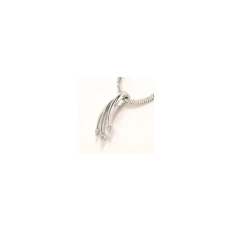 diamant hängen i 14  carat vitguld 0,07 ct