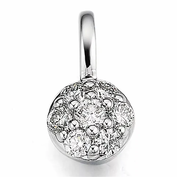 diamant hängen i 14 carat vitguld 0,15 ct