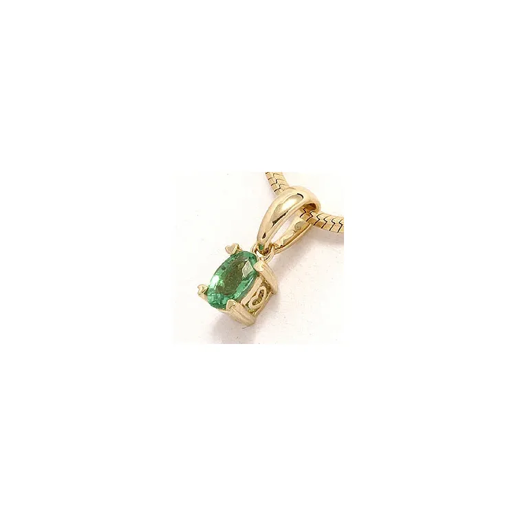 smaragd hängen i 14  carat guld 0,26 ct
