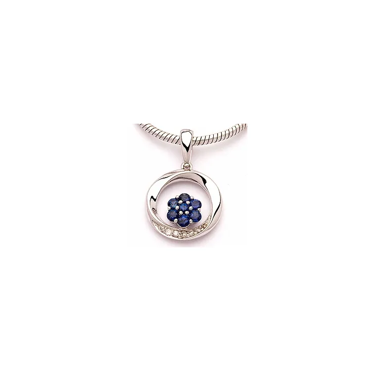 Hängen i 14  carat vitguld 0,04 ct