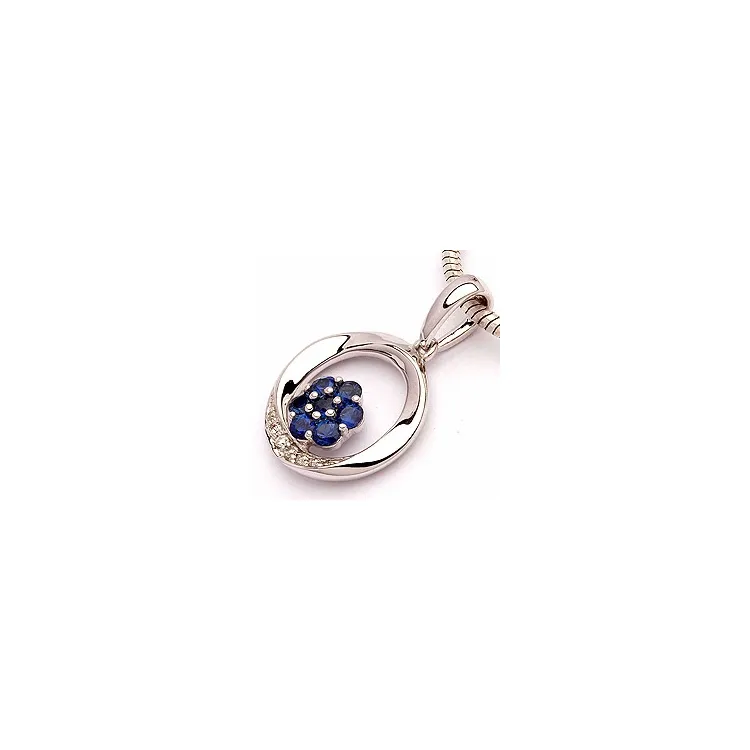 Hängen i 14  carat vitguld 0,04 ct