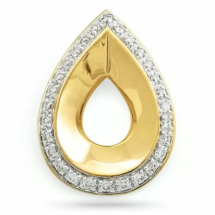 Diamant hängen i 14  carat guld 0,15 ct