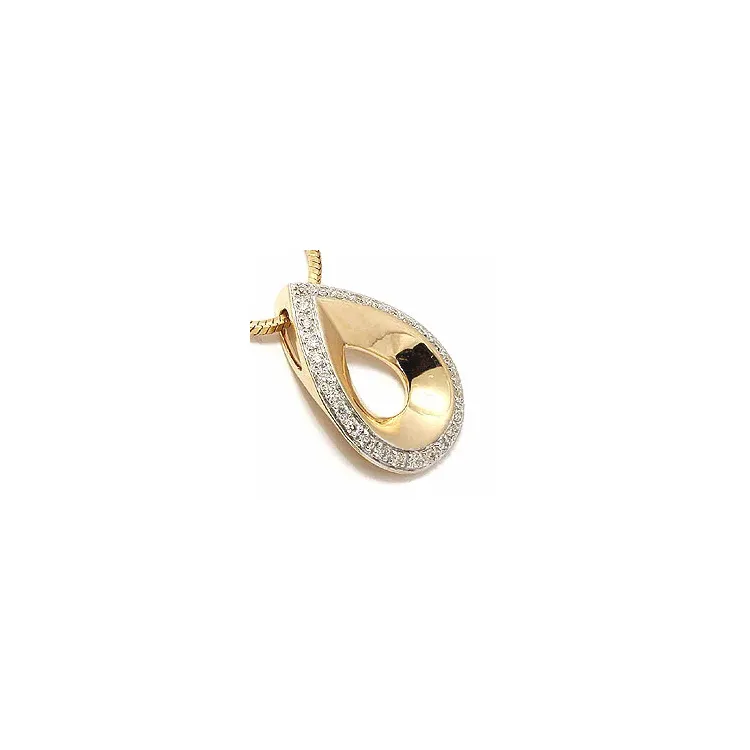 Diamant hängen i 14  carat guld 0,15 ct