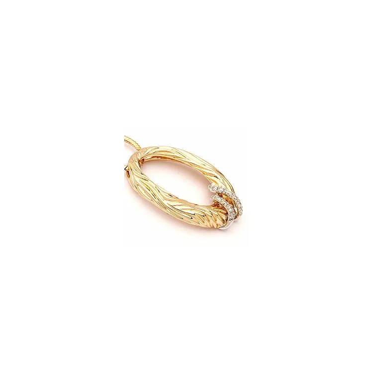 diamant hängen i 14  carat guld- och vitguld 0,08 ct