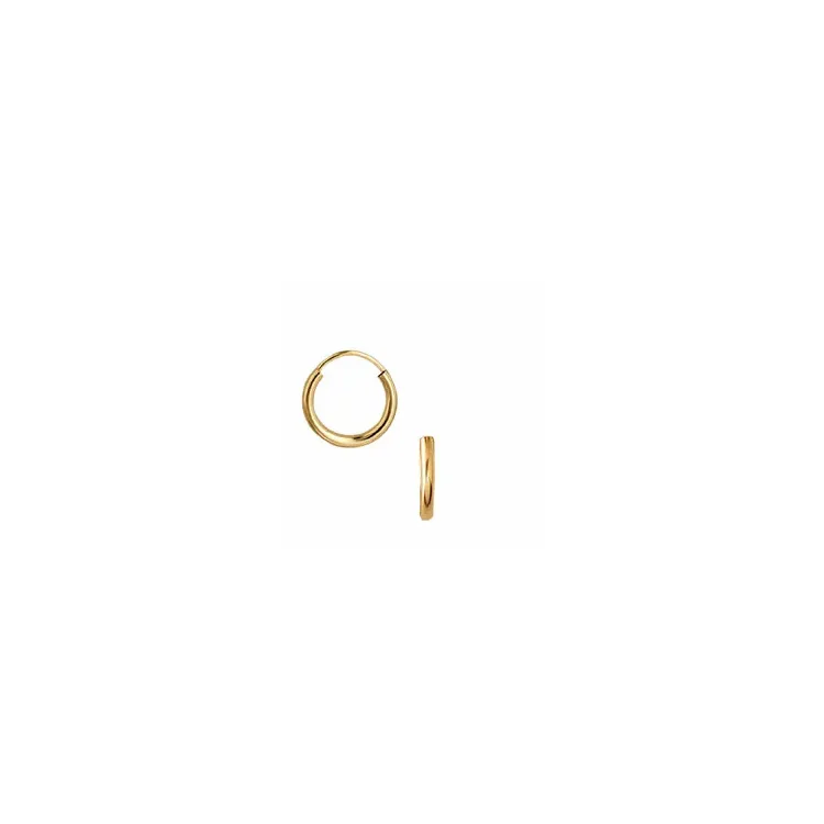 12 mm aagaard runda creol i 8 karat guld
