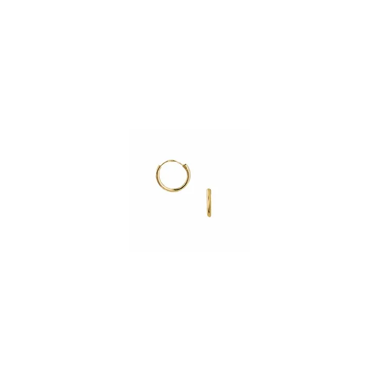 10 mm Aagaard creol i 8 karat guld