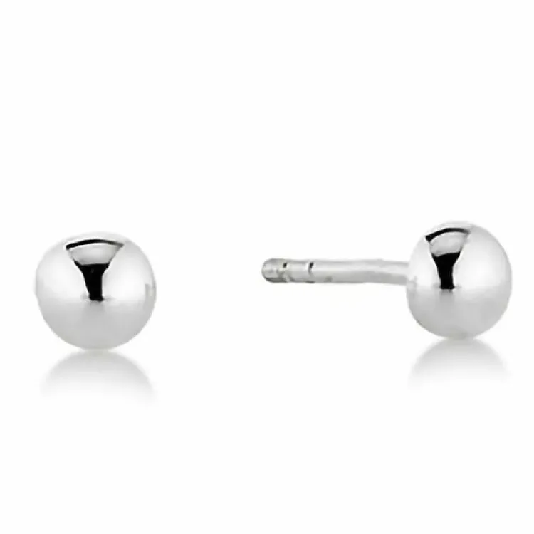 4 mm Aagaard kula örhängen i silver