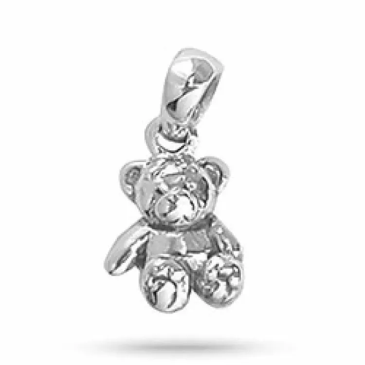 Lille Aagaard nalle hängen i oxiderat sterlingsilver