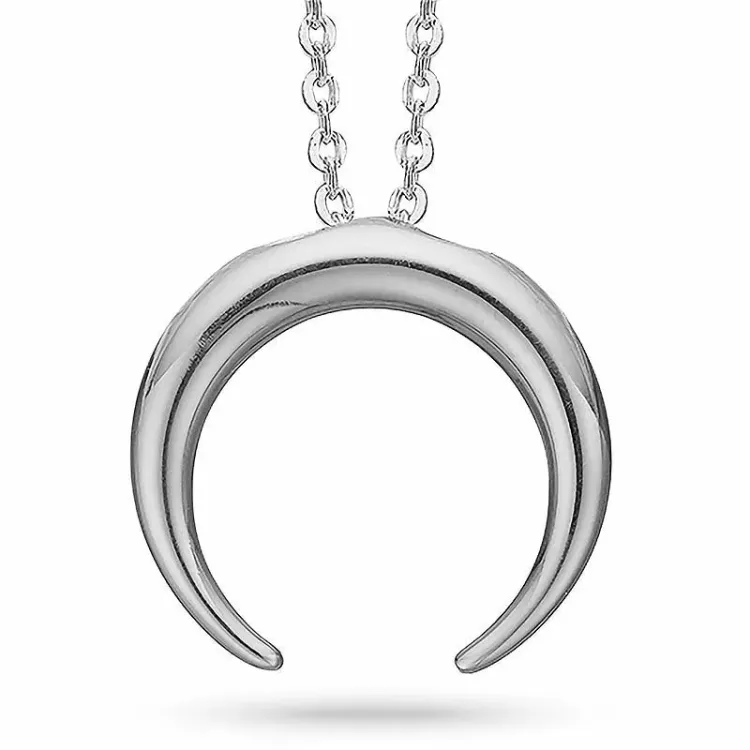Aagaard horn halskedja med berlocker i silver
