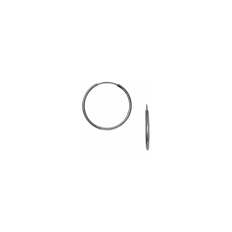 24 mm aagaard creol i svart rhodinerat silver