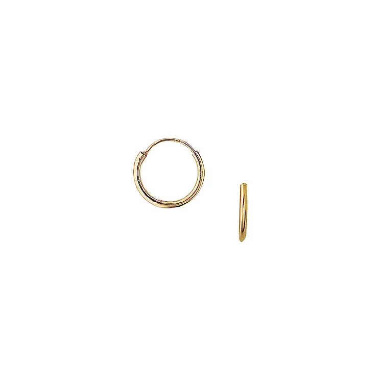 12 mm Aagaard creol i 8 karat guld