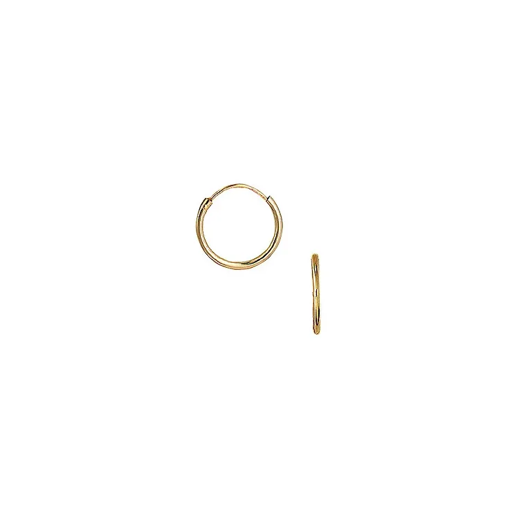 14 mm Aagaard creol i 8 karat guld