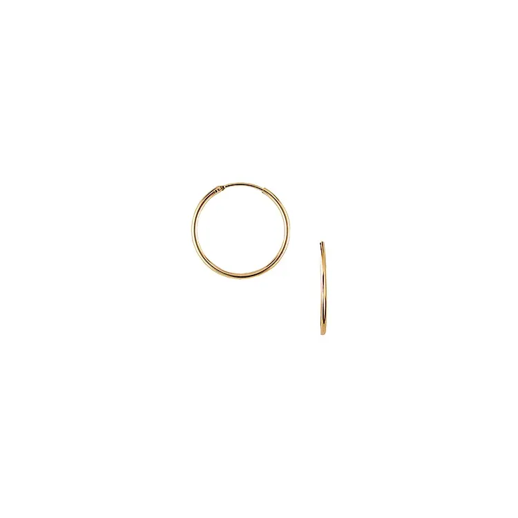 25 mm Aagaard creol i 8 karat guld
