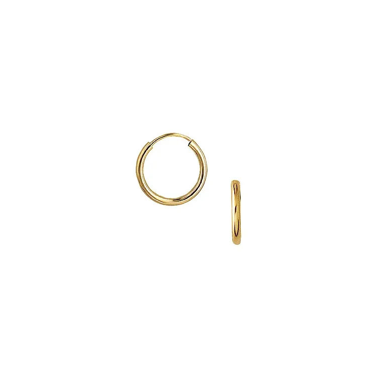 16 mm Aagaard creol i 14 karat guld