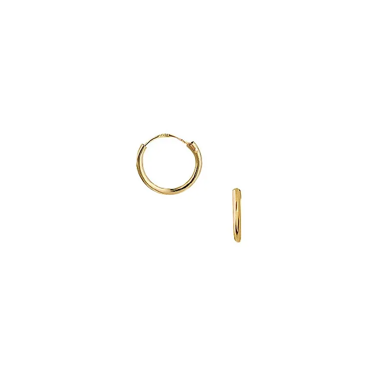 10 mm Aagaard creol i 14 karat guld