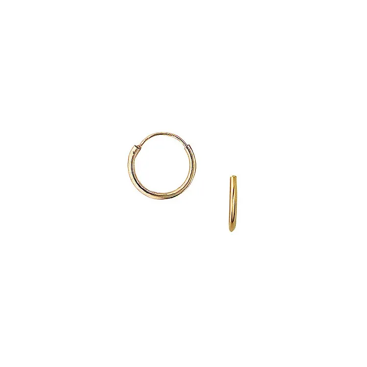12 mm Aagaard creol i 14 karat guld