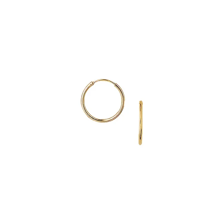19 mm Aagaard creol i 14 karat guld