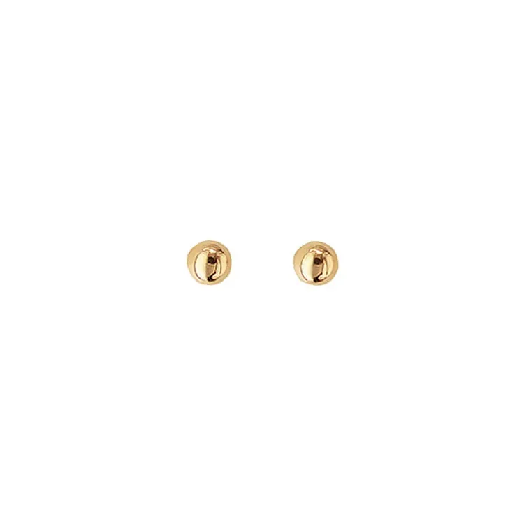 4 mm Aagaard kula örhängestift i 14 karat guld