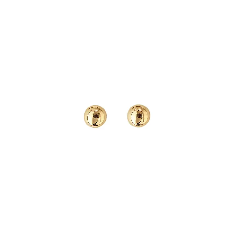 6 mm Aagaard kula örhängestift i 14 karat guld