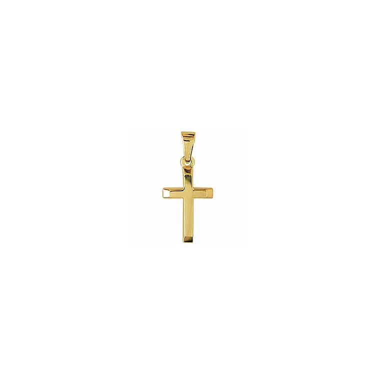 10 x 17,5 mm Aagaard kors hängen i 8 karat guld