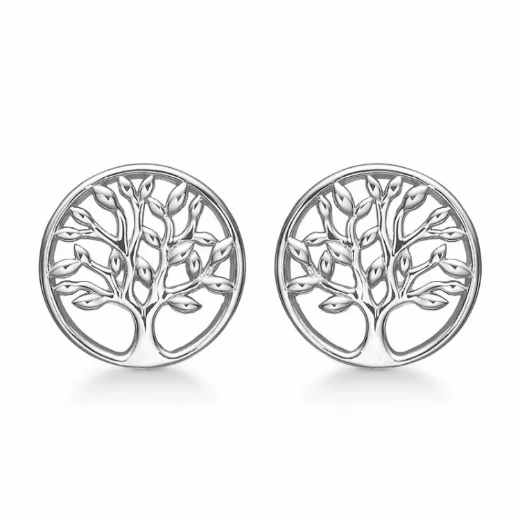 Støvring Design livets träd örhängen i silver
