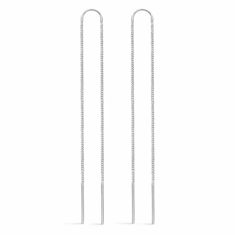 Støvring Design långa örhängen i silver