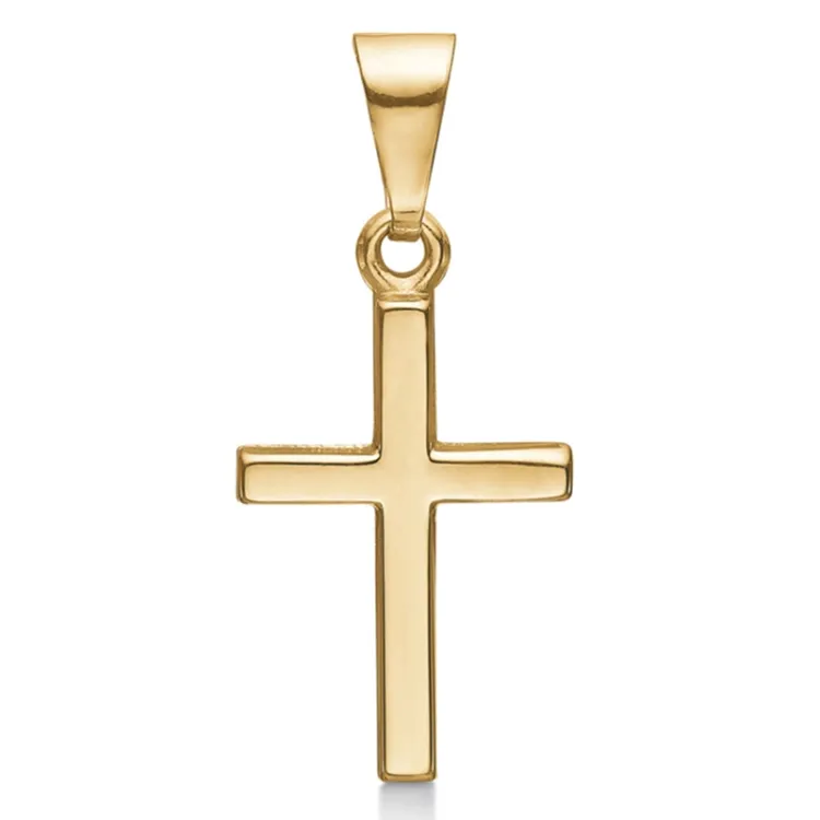10 x 14 mm Støvring Design kors hängen i 8 karat guld