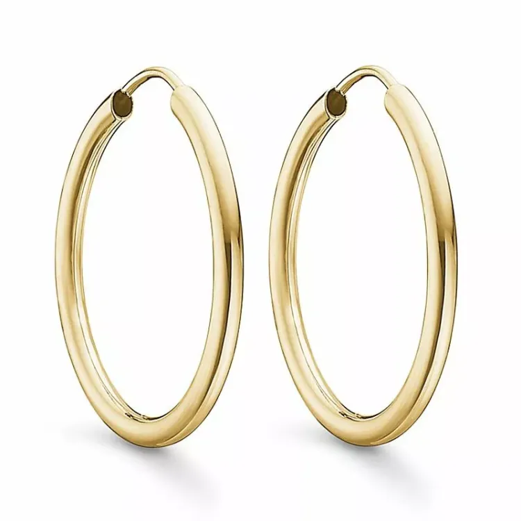 25 mm Støvring Design creol i 8 karat guld