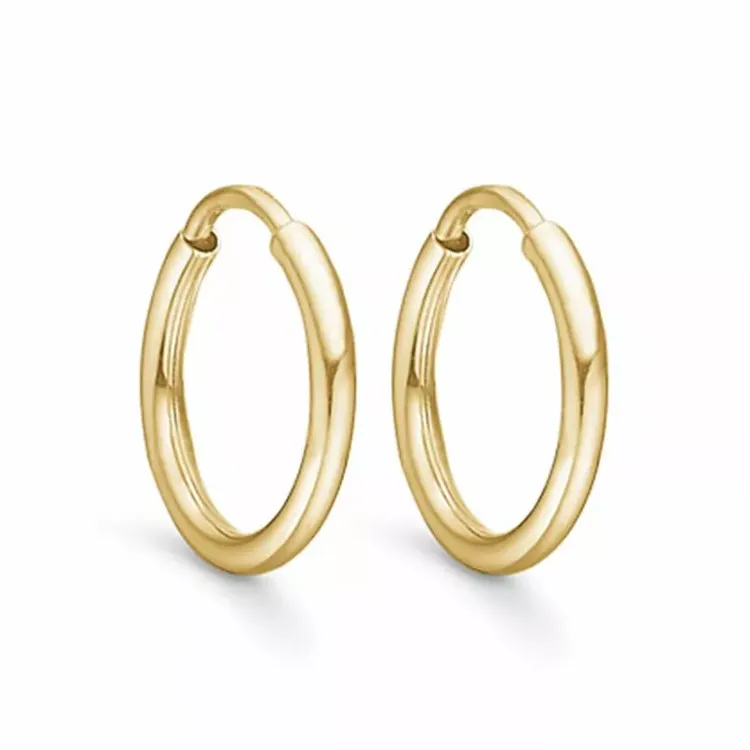 10 mm Støvring Design creol i 8 karat guld