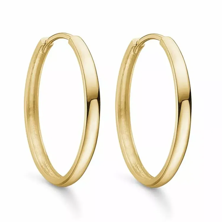 25 mm Støvring Design creol i 8 karat guld