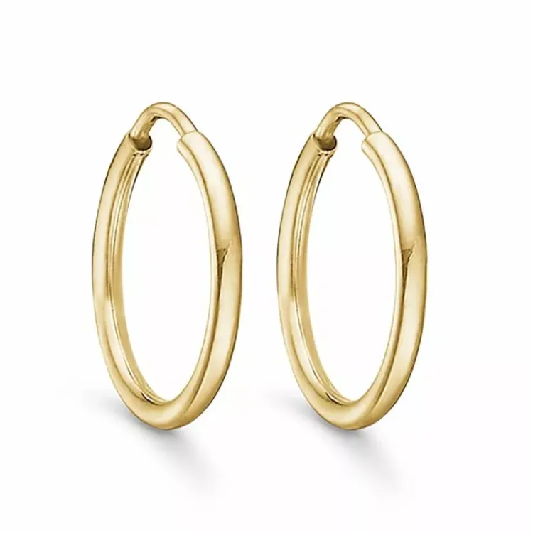 15 mm Støvring Design creol i 14 karat guld