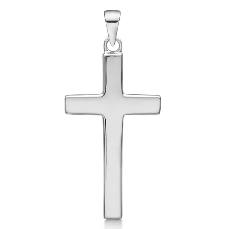 15 x 26 mm Støvring Design kors hängen i silver