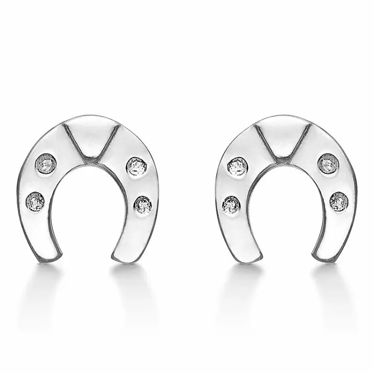 Støvring Design hästsko örhängen i silver