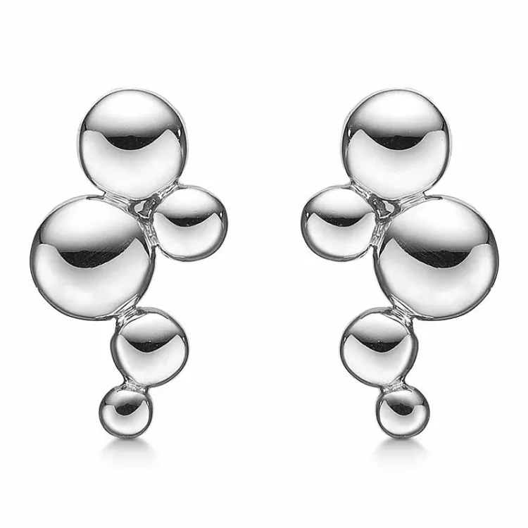 Støvring Design cirkel örhängen i silver