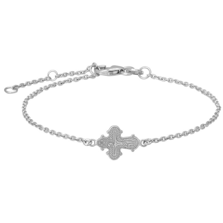 13 x 8 mm Siersbøl dagmarkors armband i silver