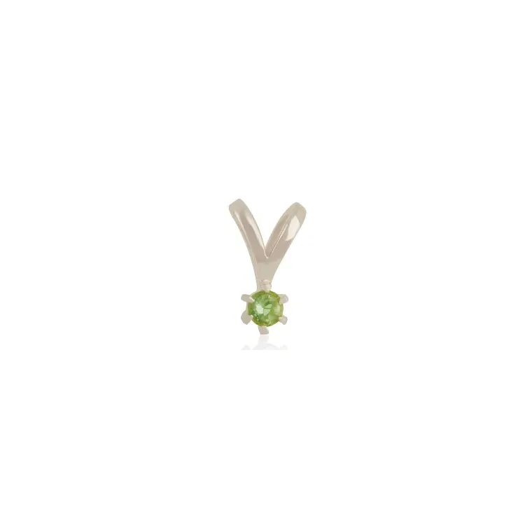 peridot solitärberlock i silver