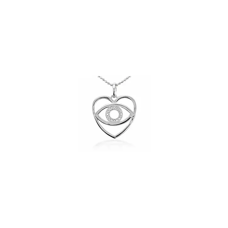 Evil eye hängen i silver