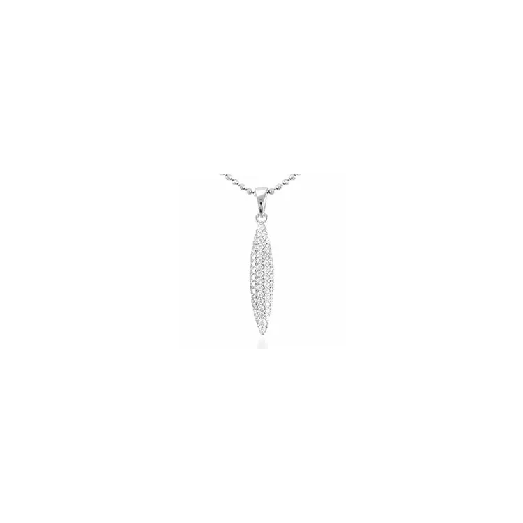 zirkon hängen i silver