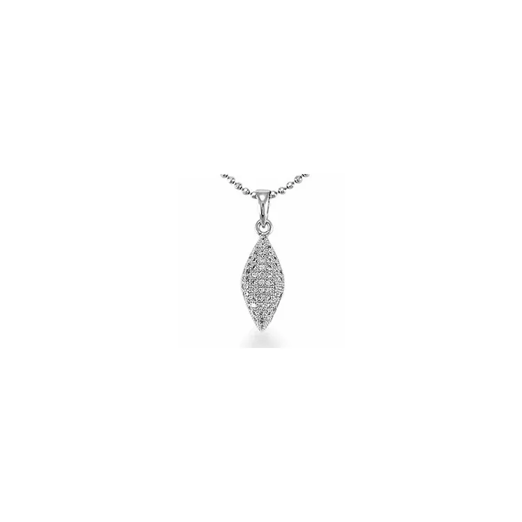 zirkon hängen i silver