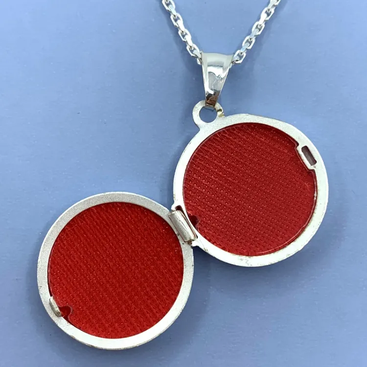 20 mm medaljong i silver