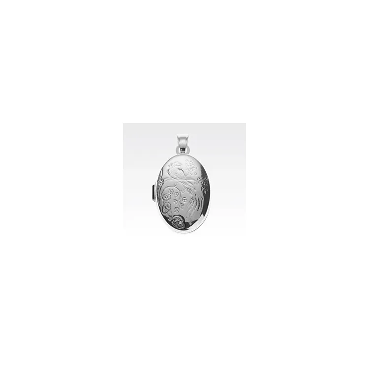 17 x 24 mm medaljong i silver