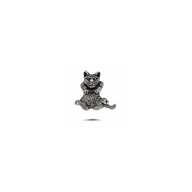 katter hängen i oxiderat sterlingsilver