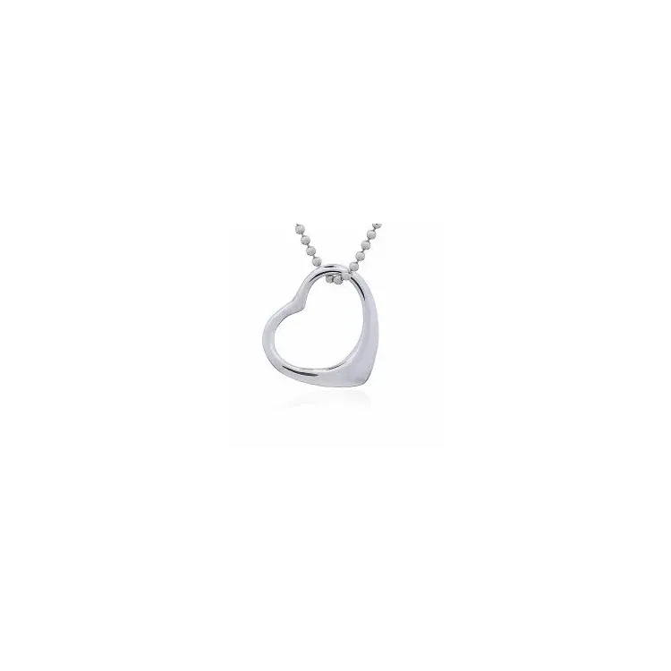 Elegant hjärta hängen i silver