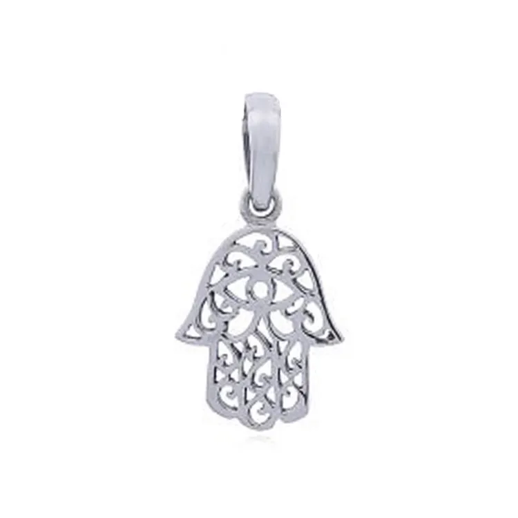 Hamsas hand hängen i silver