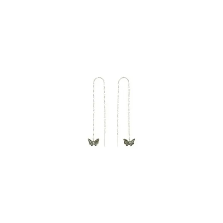 fjärilar ear lines i silver