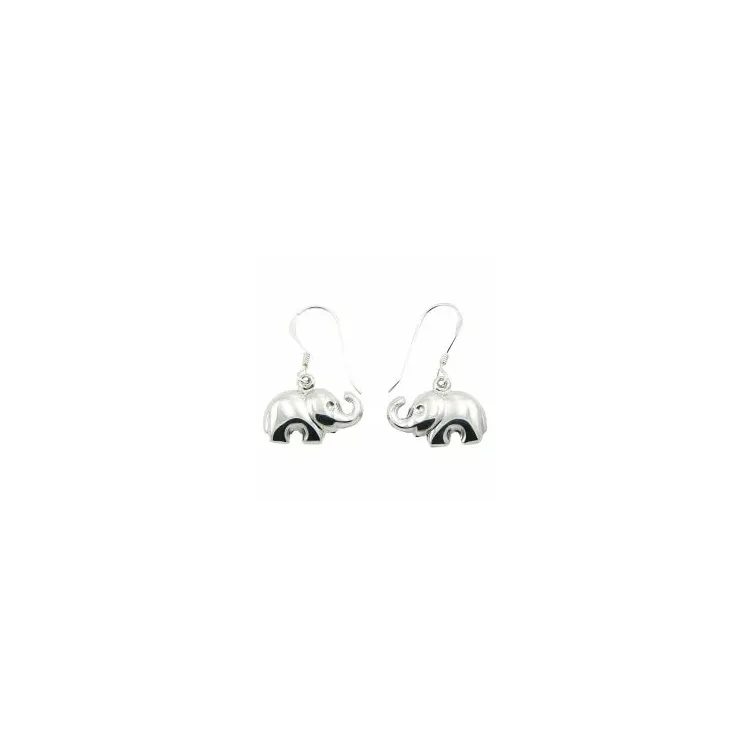 elefant örhängen i silver