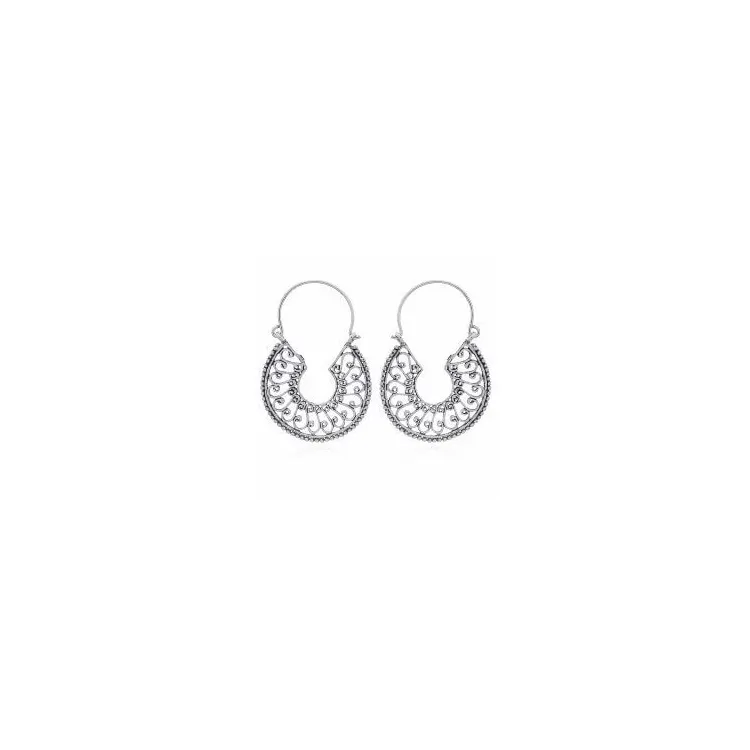 mönstrad ear lines i silver