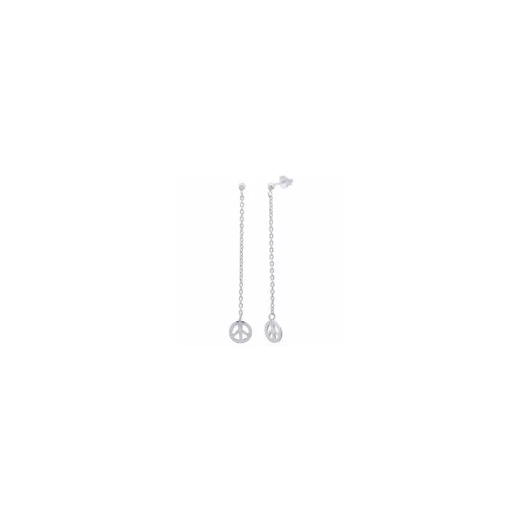 peace ear lines i silver