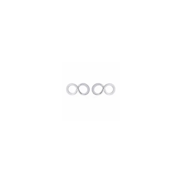 Små infinity örhängestift i silver